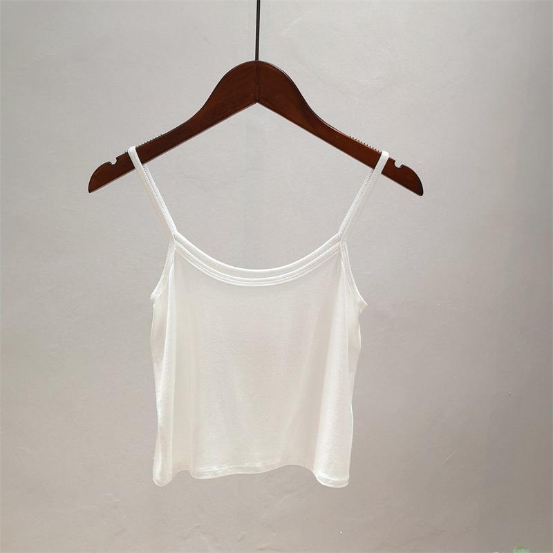 

Женская приталенная майка-борцовка из модала без рукавов: Легкая летняя майка для нижнего и верхнего слоя. One Size белый