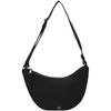 Casual Commuting Metal Letter Fabric Dumpling Bag Crossbody Bag Medium Women's Space Black UB1-space Black