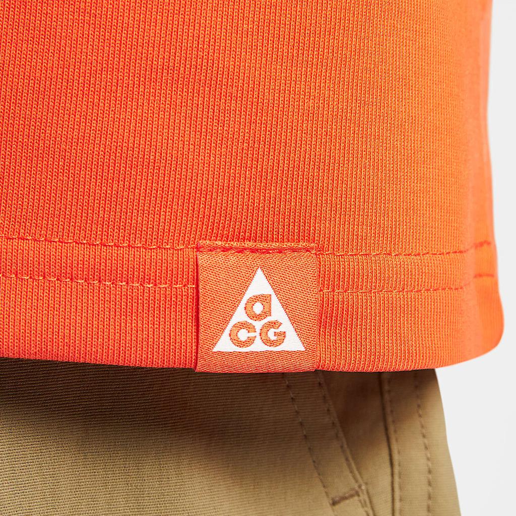 Nike ACG Series Walking Tree Quick-Dry Comfortable Crew Neck Short Sleeve T-Shirt Men Tops Safety-Orange HJ0797819