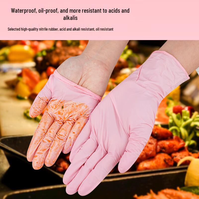 Disposable White Nitrile Gloves