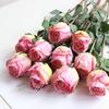 Simulation Flower Vibrant Color Thicker Petals Non-Withering Realistic Looking Bent Freely Decorative Fine Texture Single Branch Artificial Rose