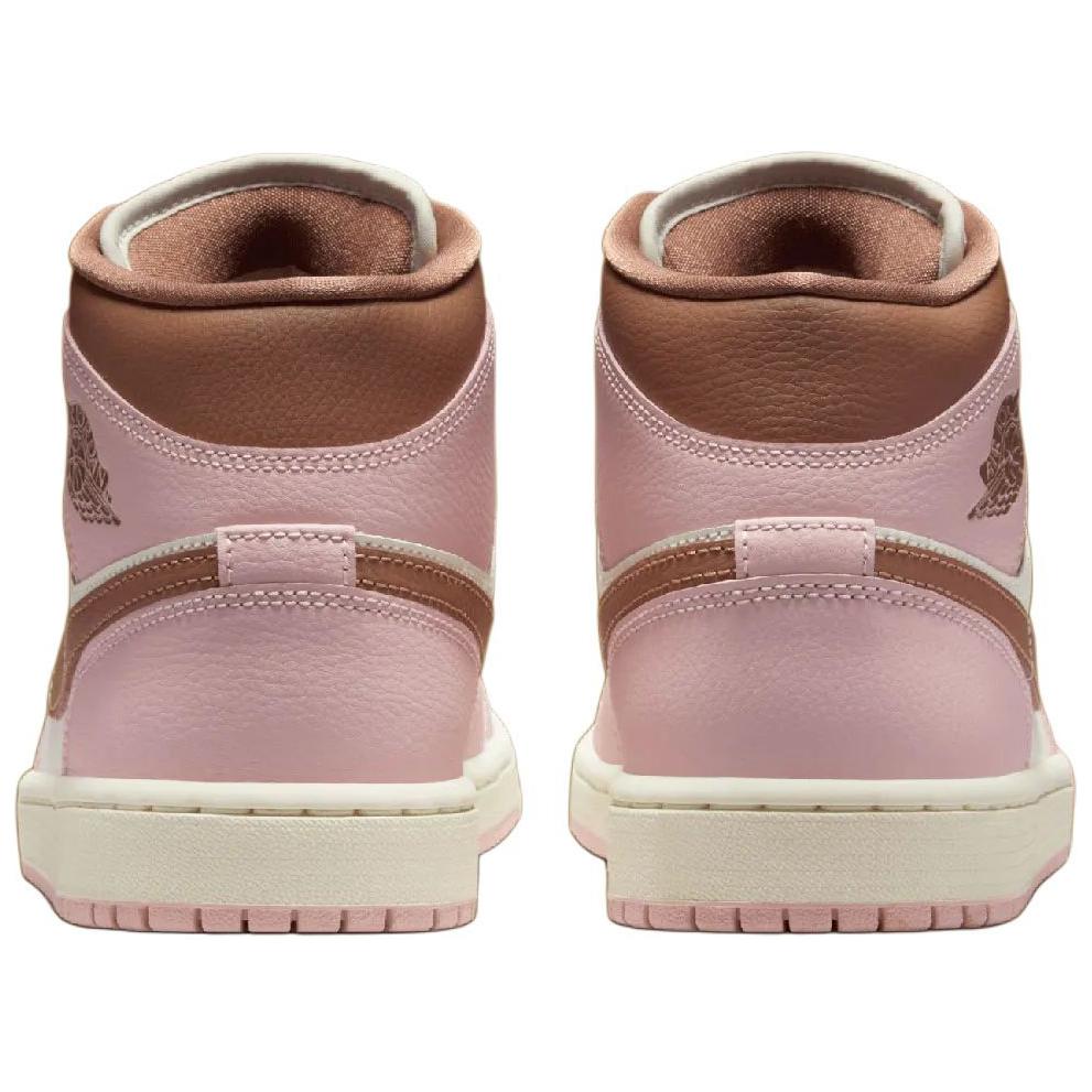 Jordan 1 Mid Pink Oxford Brown Women's BQ6472-620