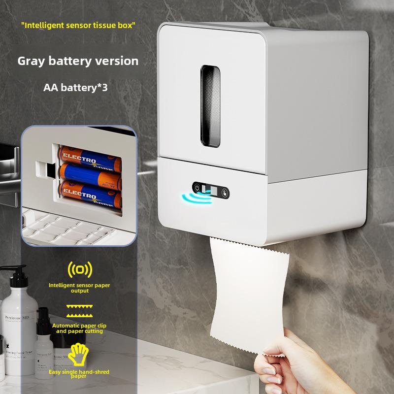 Smart Wall-Mounted Automatic Toilet Paper Dispenser