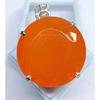 Opal Orange Pendant Locket Natural 88.50 Ct Round Cut Fabulous Certified