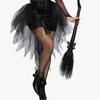 Damenstrumpfhosen Damen Schwarz Hoher Bund Strumpfhosen Halloween Bodystockings Netzstrumpfwaren Weihnachtsbekleidung Damen Sexy Strumpfhosen
