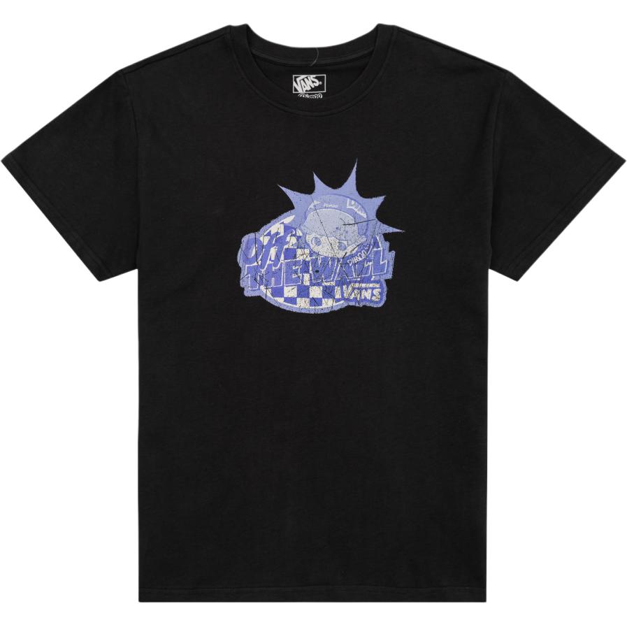 Vans X Pop Mart X Dimoo World Collaboration Simple Versatile Round Neck Pullover Short Sleeve T-Shirt Women T-Shirts VN000ZT3BLK1 S