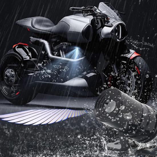 1 Pair Motorcycle Logo LED Light Motorcycle Projector Light 3W Angel