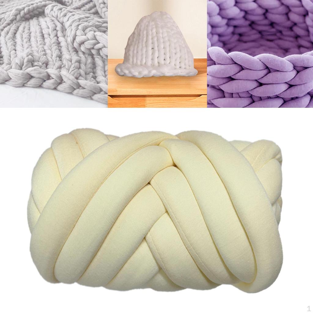 1.5kg Chunky Yarn Bulky Arm Knitting 295inch Crocheting Jumbo Tubular Weight for