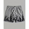 Ink Wash 3D Gradient Print Men's Shorts Summer Hawaiian Beach Casual Loose Sports Quick-Drying Swim Trunks