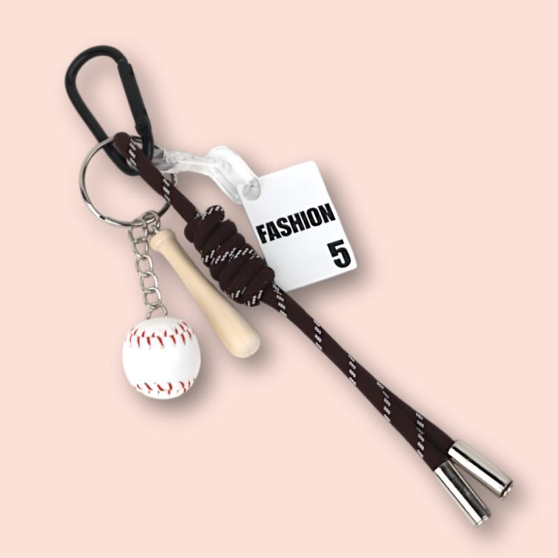 Doll key ring, bag key holder, car key ring, baseball couple Baseball key ring