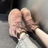 Inner Heightening Big Head Martin Boots Women's Autumn Fashion Short Boots Outdoor Casual Rhubarb Boots Women's