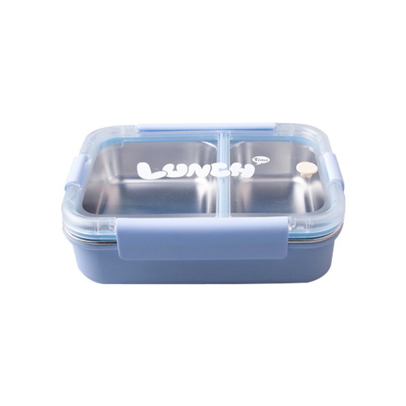 Food Grade 304 Stainless Steel Lunch Box with Lid, Divided Bento Box for Students and Office Workers, Leak-Proof Insulated Lunch Container