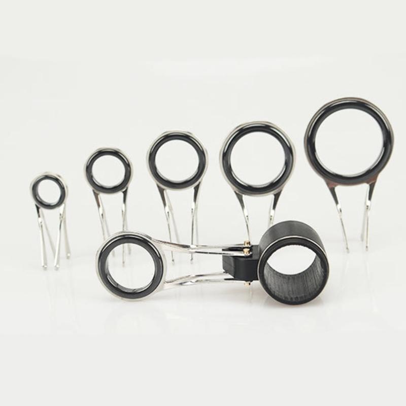 Fishing Rod Poles Line Guides Replacement Guides Top Rings Wearproof Eye Rings Folding Stainless Steel Guide Rings