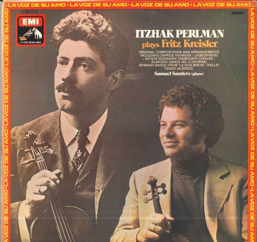 

LP Record ITZHAK PERLMAN Itzhak Perlman Plays Fritz Kreisler 10C06302739 ANGEL Germany Classical Used