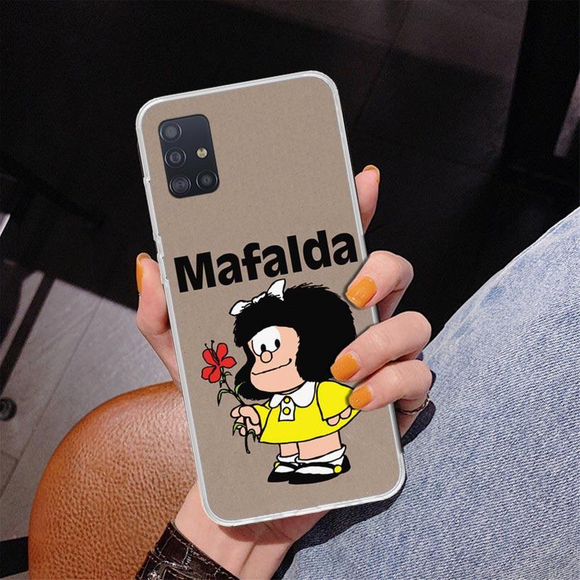 Mafalda Cartoon Phone Case For Samsung Galaxy A52 A32 A22 A12 A51 A31 A50S A30S A20S A10S Note 20 Ultra 10 Plus S10 A72 A71 Gala
