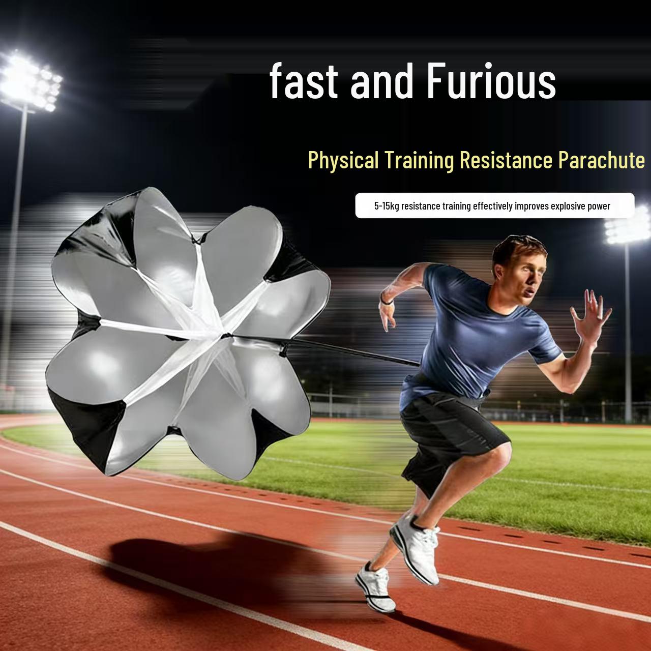 Парашют для бега с сопротивлением: Улучшение скорости, силы и взрывной мощности Children s Colorful