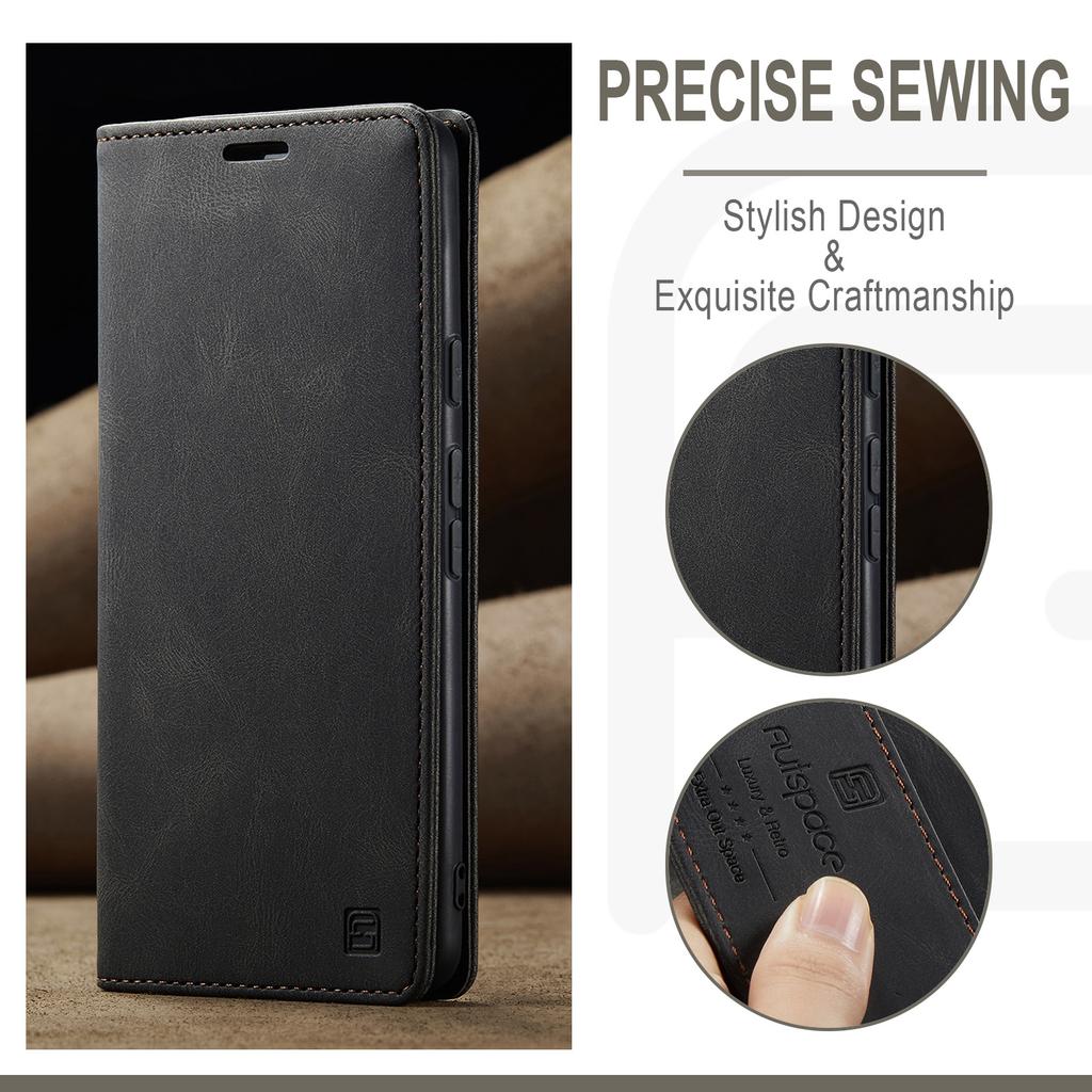 For Google Pixel 6/6 Pro/7a/Pixel 8/Pixel 8 Pro/Pixel 9/Pixel 9 Pro/Pixel 9 Pro XL/Pixel 9a Retro Luxury Style Flip Stand Anti-Drop Wallet Phone Case
