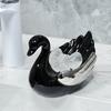Soap dish ceramic swan soap box drain water no punching bathroom household sink storage rack bathroom accessories
