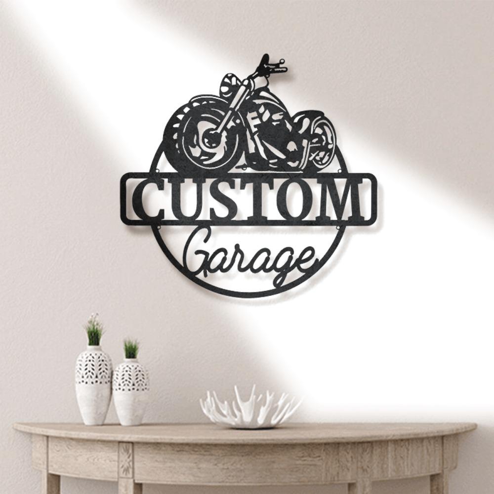 Metal Wall Art Biker Garage Sign Man Cave Decor Housewarming Father Day Gift