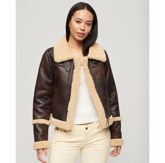 

Superdry Faux Shearling Crop куртка S
