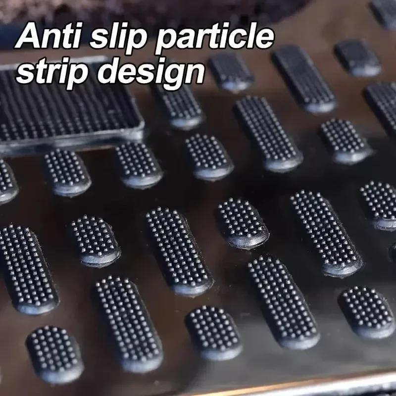 2Pcs Auto Foot Rest Pedal Plate Floor Carpet Mats Non-slip Stainless Heel Pad for Truck Suv Car Repair Protective Foot Mat