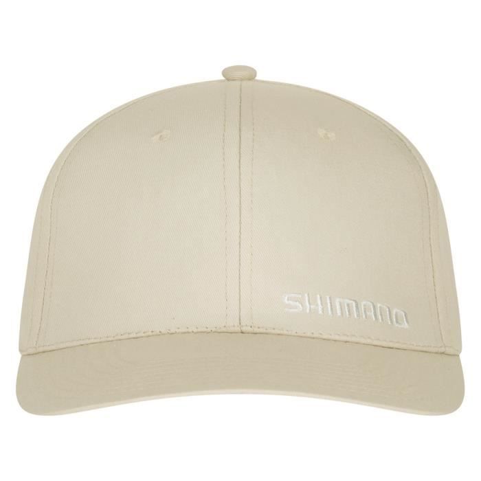 Casquette À Visière Plate - SHIMANO - Beige - 100% Coton Biologique - Taille Unique - Confortable