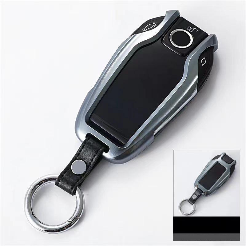 Interior Mouldings Aluminum Alloy Car Display Key Fob Cover Case for BMW 5 7 series G11 G12 G30 G31 G32 i8 I12 I15 G01 X3 G02 X4