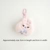 Cute Plush Little Bear Rabbit Doll Keychain Cartoon Animal Pendant Keyrings  Backpack Decoration Accessories Gifts