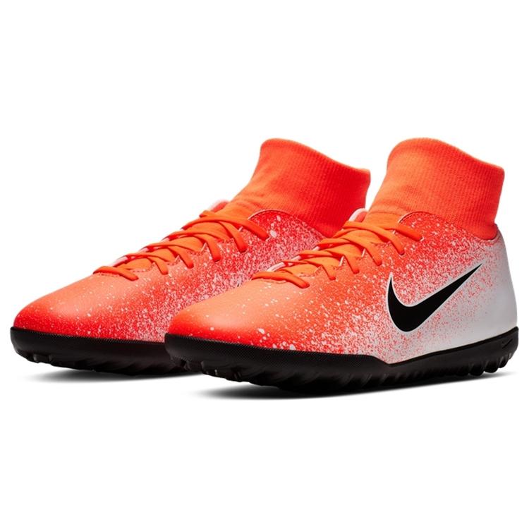 Nike Mercurial Superfly 6 Club Turf 'Orange White' (Unisex) Orange / White / Black Soccer Shoes AH7372 801