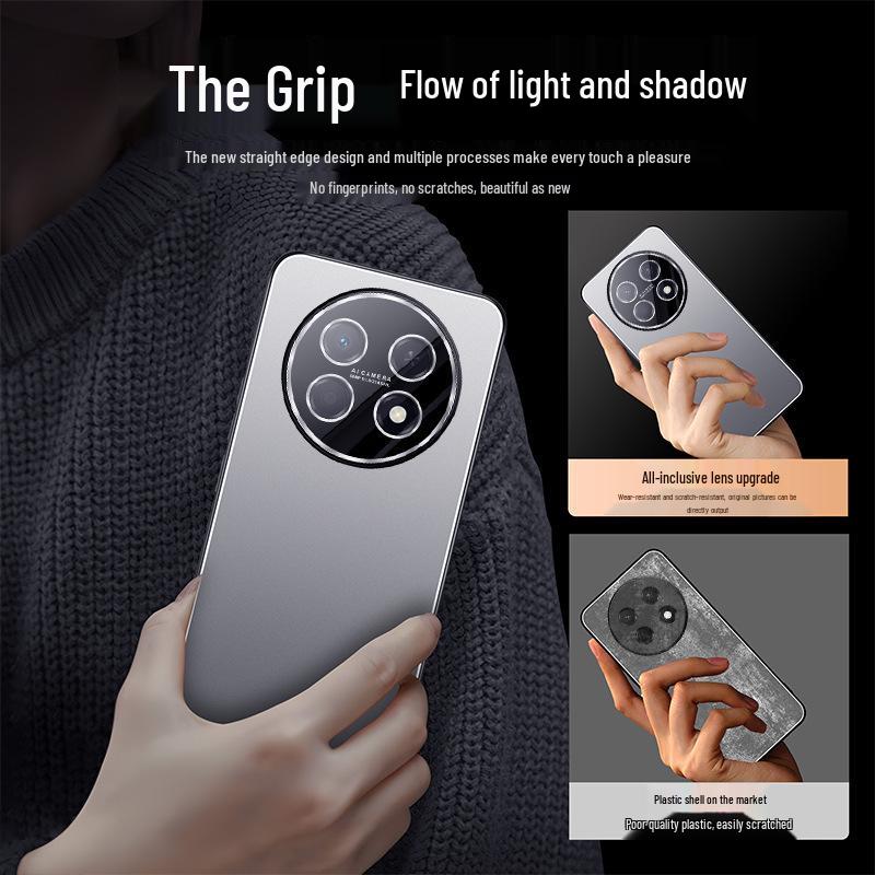 Enjoy 90 Pro Max Huawei 90 Plus Case: Built-in Lens Film, Metal Frosted, Full Coverage, Anti-Drop