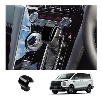 New Delica D5 CV1W Custom Parts Stylish Accessories Shift Lever Garnish Shift Knob Cover Dress-up (Black)