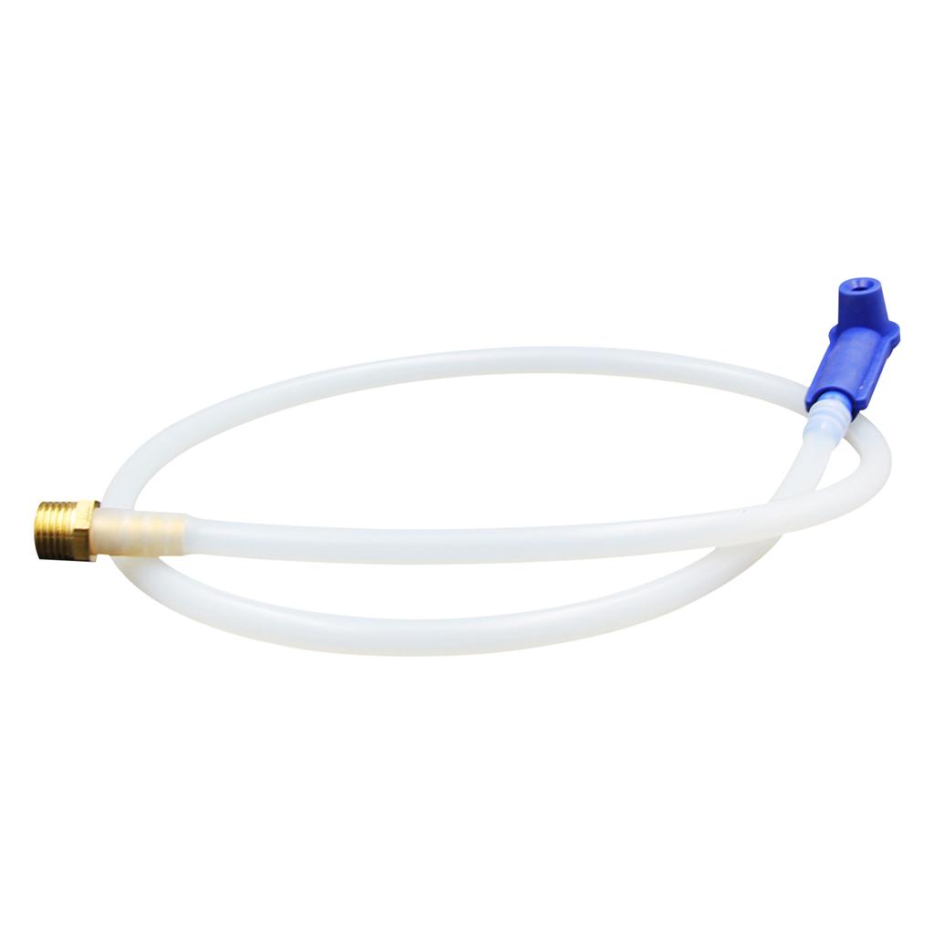 Brake Bleeder Bottle 1L Auto Brake Fluid Extractor with Silicone Hose Hanging Hook, White