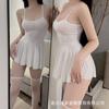 Summer Sexy Ice Silk Suspender Nightgown Erotic Underwear Pajamas Home Pure Desire Passion Teasing Stimulation Temptation Free