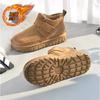 Snow Boots Winter Velvet Warm Cotton Shoes with Integrated Fur and Sub-zero Waterproof and Non-slip Bread Shoes
