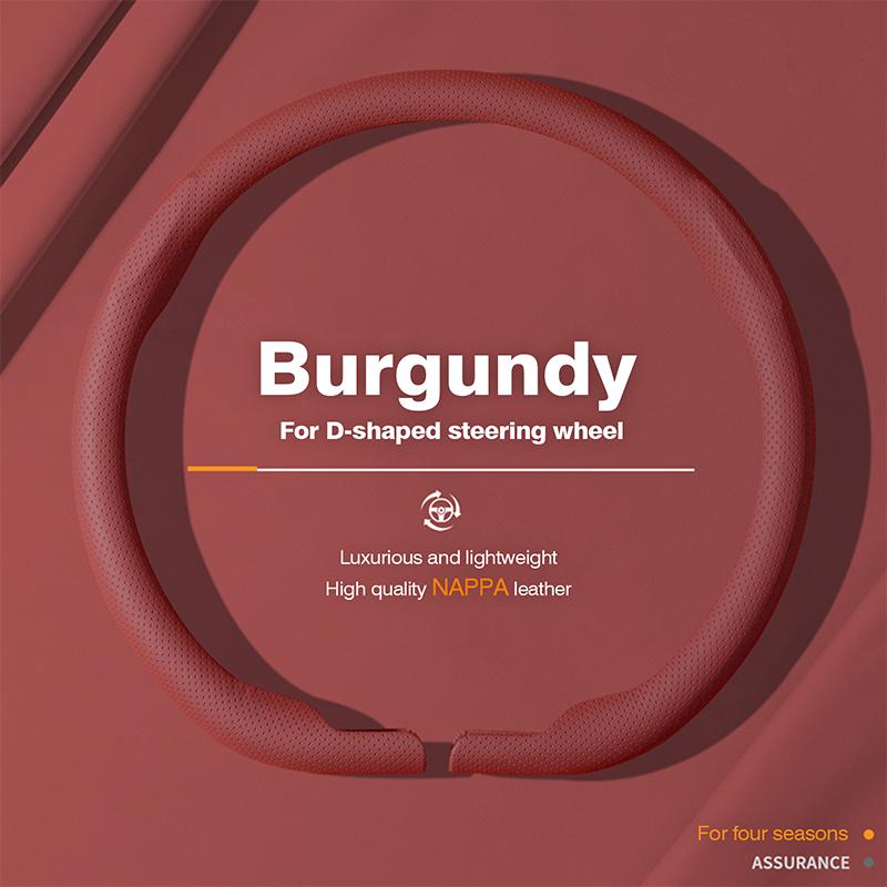 Nappa Leather Car Steering Wheel Cover for Jeep Avenger 2023 2024 2025 Ultra Thin Auto Steering Wheel Jeep Avenger Accessories
