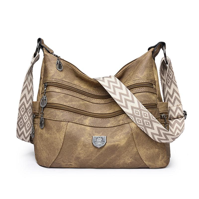 Neue modische Mehrfachfach einfache und vielseitige lässige Umhänge-Messenger-Tasche mit großem Fassungsvermögen