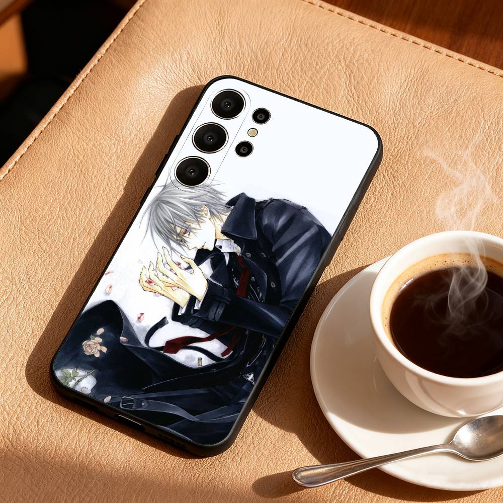 Anime M-Manga Vampire Knight Phone Case For Samsung S26,S25,24,23,22,30,21,10,9,Ultra,Plus,Lite,Black Soft Case