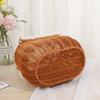 With Handle Imitation Rattan Basket Large Capacity Flower Basket Storage Basket  Fruit Vegetable