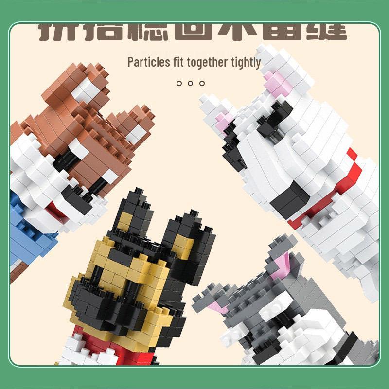 Puppy Cute Dog Series Compatible with LEGO Micro Bricks - Building Blocks Toy for Kids