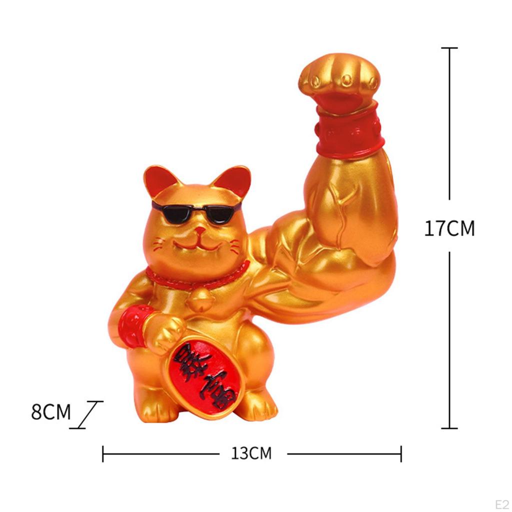 Figurine Feng Shui Strong Muscle Ornaments Brings Shopwindow Office Desk Top Wealth Sculpture