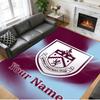 Crystal Velvet Rug Custom Name Text, Soft Non Slip Floor Mat Home DecorBurnley Football