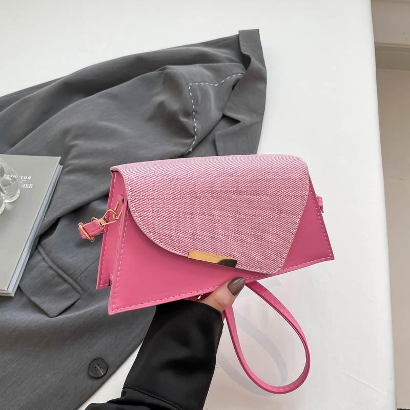 Neue Splicing vielseitige Umhängetasche 2025 Frühling neue Handgepäck kleine quadratische Tasche lässige Kontrasttasche Damen