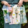 5Pcs Handheld Bouquet Packaging Box Paper Flower Card Flower Arrangement Paper Valentine's Day Festival Supplies