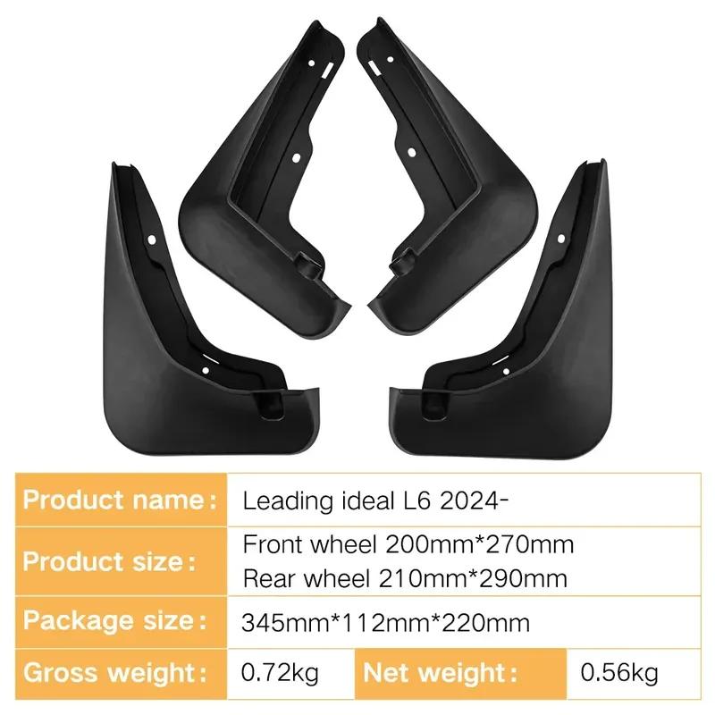 Mudflaps Mudguards Fit for LIXIANG Leading Ideal L6 2024 Mudguards Tire Fenders Mud Flaps Wheel Guards Accessories 4x Tyre