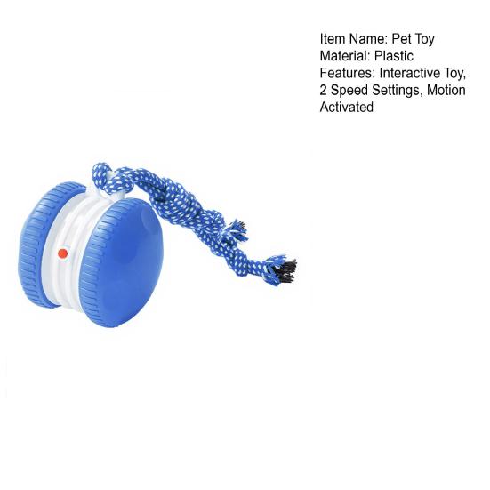 Interactive Dog Toy Automatic Rolling Dog Toy with 2 Speed Settings Chirping Touch Activated Electric Rolling Ball for Small To Large Dogs Chewing