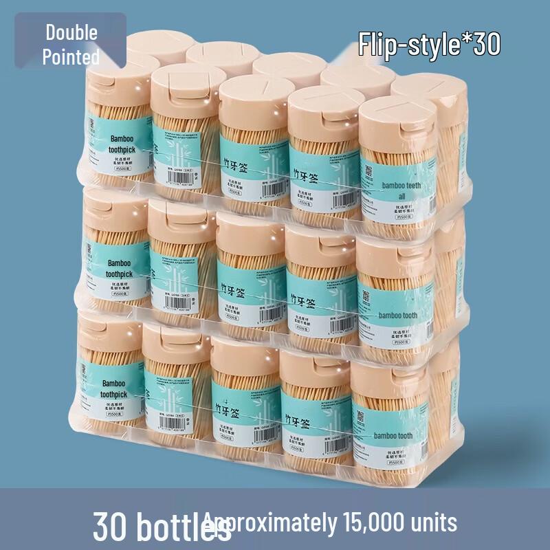 BOUSSAC Commercial Double-Ended Bamboo Toothpicks