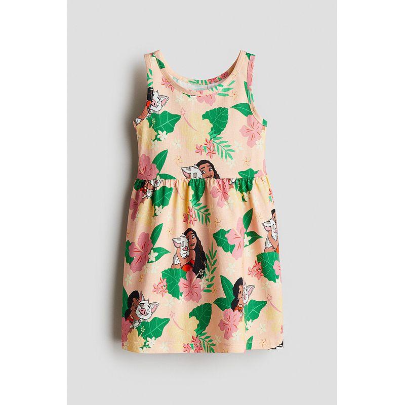 

[Название совместного проекта Sanrio] Детская одежда HM Юбка для девочки Летнее платье без рукавов с принтом Hello Kitty 1154543