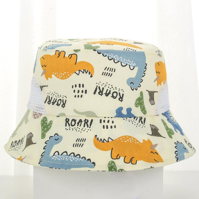 Kids Cartoon Fish Mesh Sun Hat With Breathable Cotton For Summer Outdoor Play