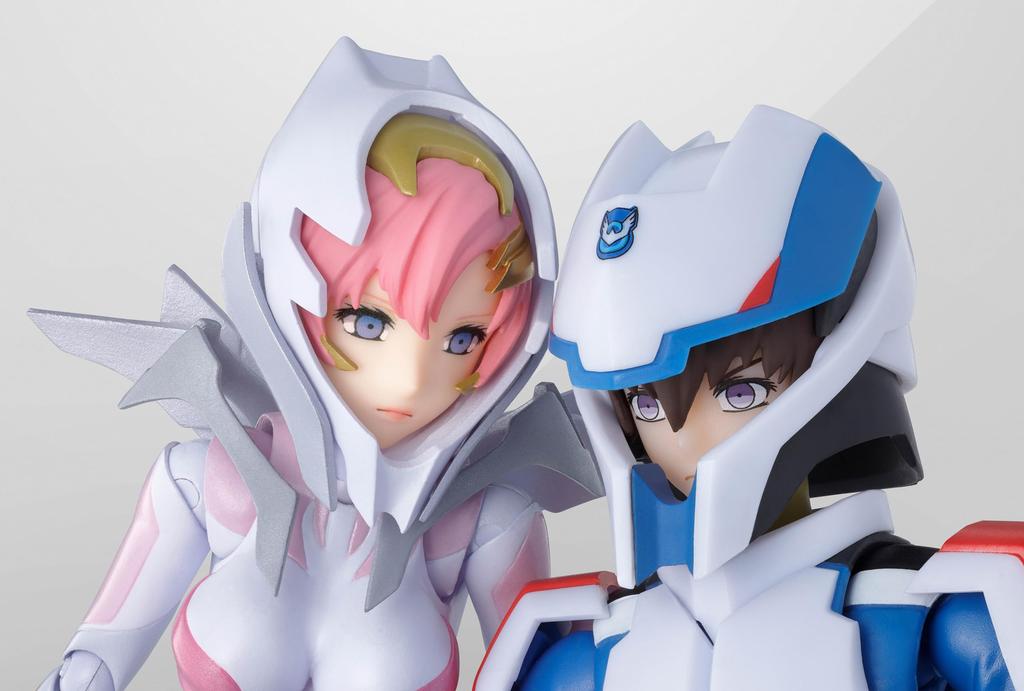 Lacus Clyne Suit Reproduction PVC Approximately Complete Figure S.H.Figuarts (Pilot Ver.) Ride-On Set, & ABS, 130mm, Pre-painted