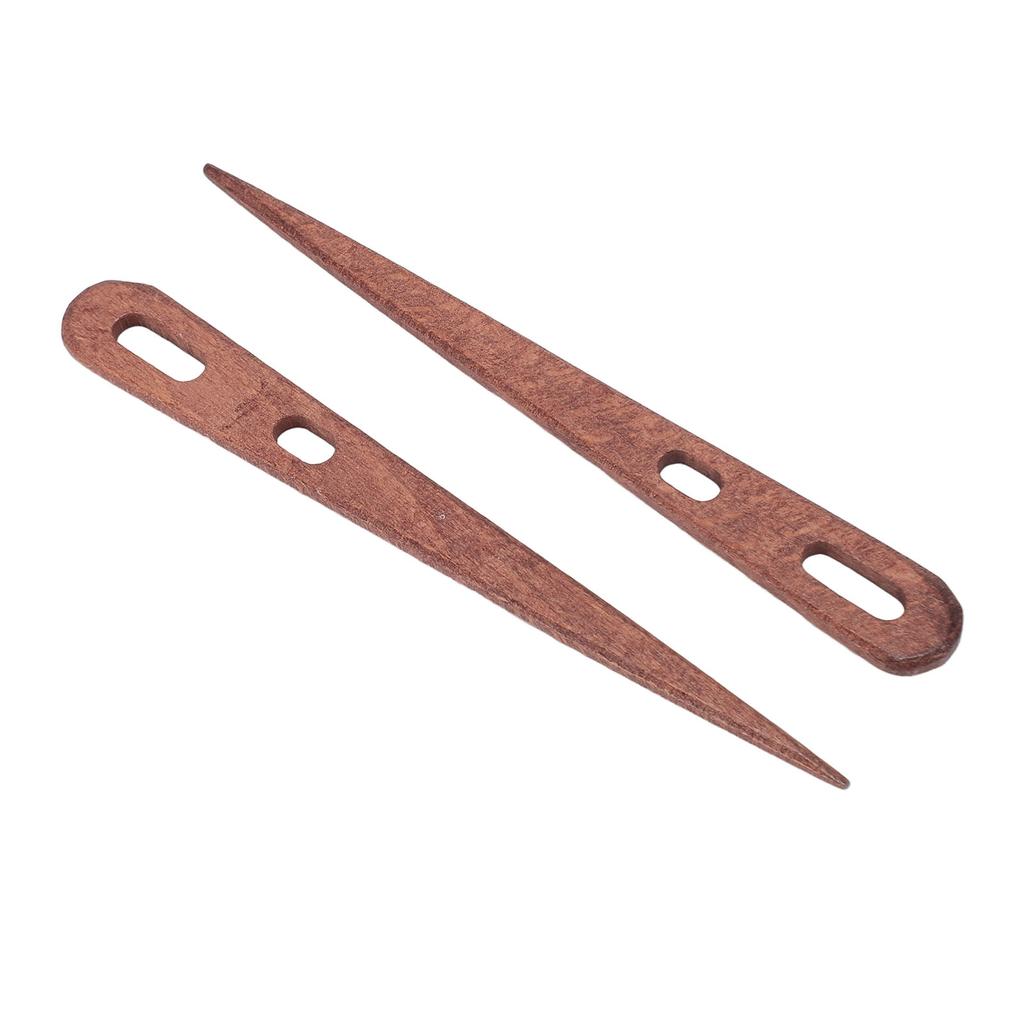 2 ks dřevěná pletací jehla na háčkování 2 pletací jehlice s velkým okem pro koberec deku šálu